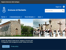 Tablet Screenshot of comune.norbello.or.it